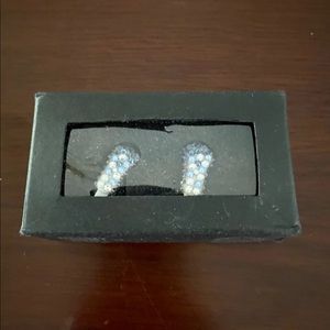BNIB - BLUE SWAROVSKI CRYSTALS EARBUDS